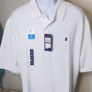 Men's 2XLT Izod Sport Flex White Polo NWT